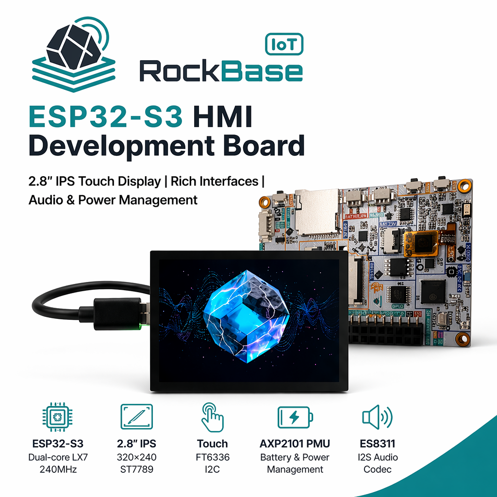 NM-Display-28inch ESP32-S3 2.8inch Display 320*240 IPS 32bit LX7 Dual-core Processor