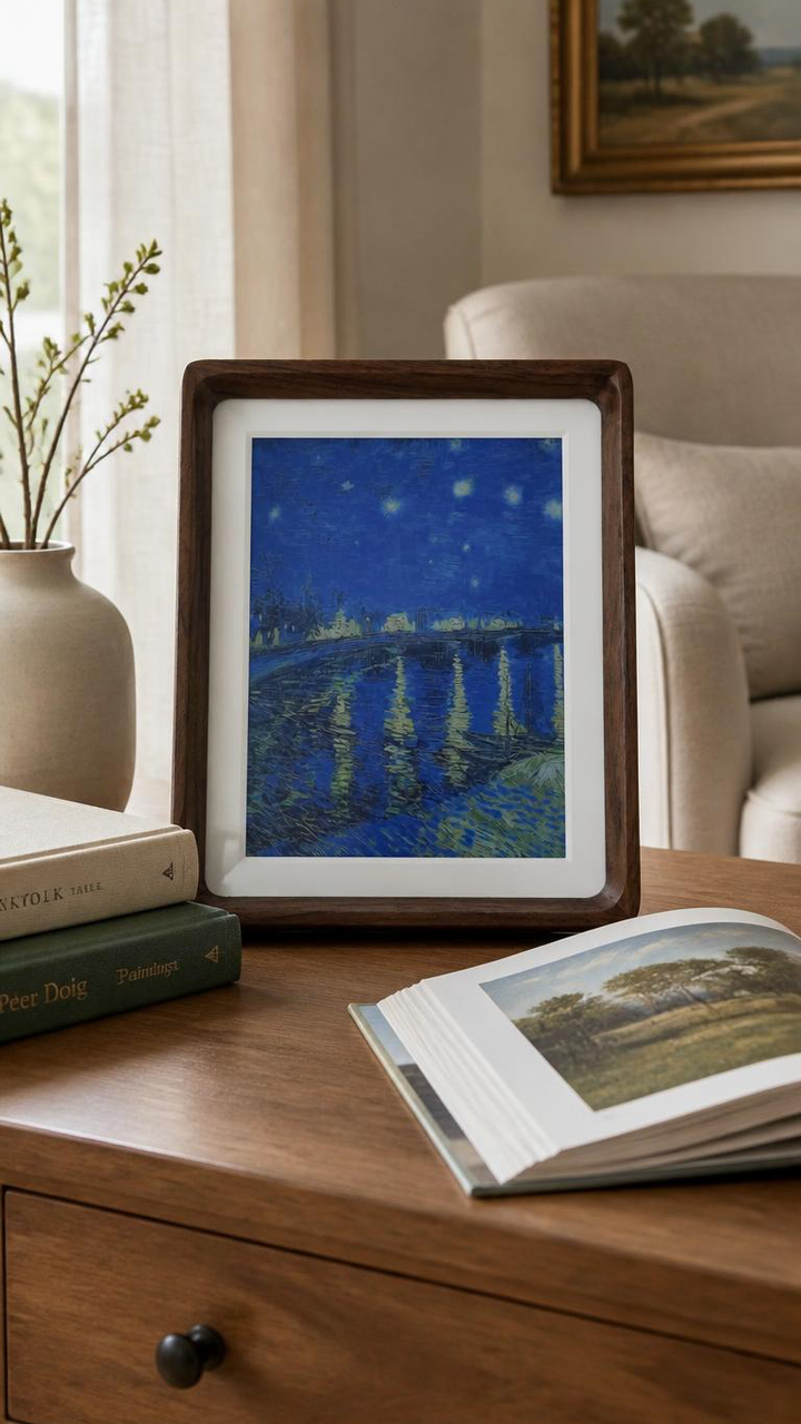 ROCKBASE AI E-Paper 7.09" 6 Color E-Paper Digital Photo Frame with AI Art
