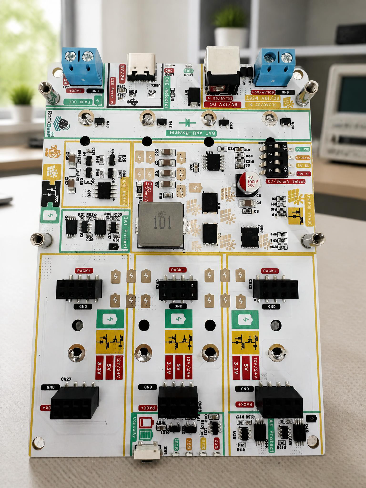 NM-Solar 4.2V/3A Solar Energy-Storage & UPS Power Board for Low-Power IoT