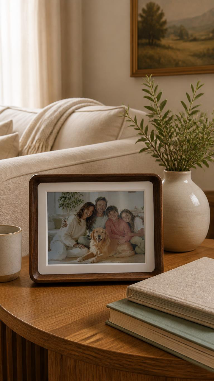 ROCKBASE AI E-Paper 7.09" 6 Color E-Paper Digital Photo Frame with AI Art