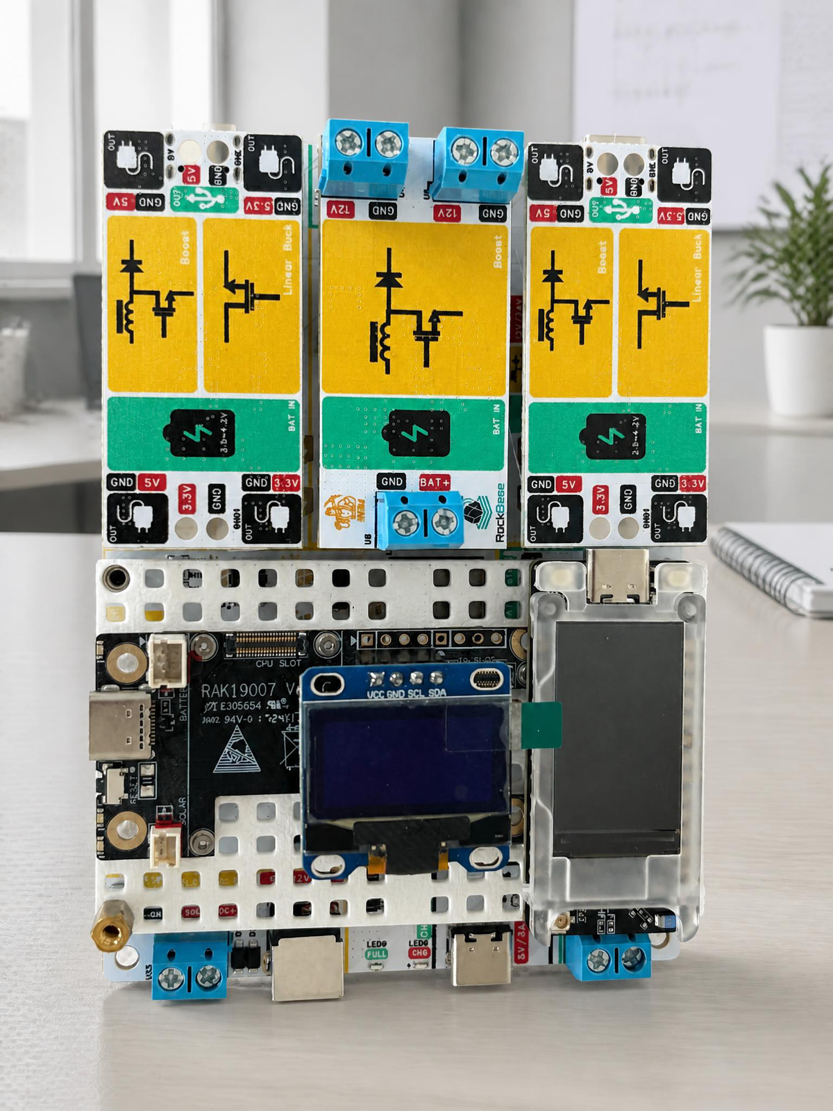 NM-Solar 4.2V/3A Solar Energy-Storage & UPS Power Board for Low-Power IoT