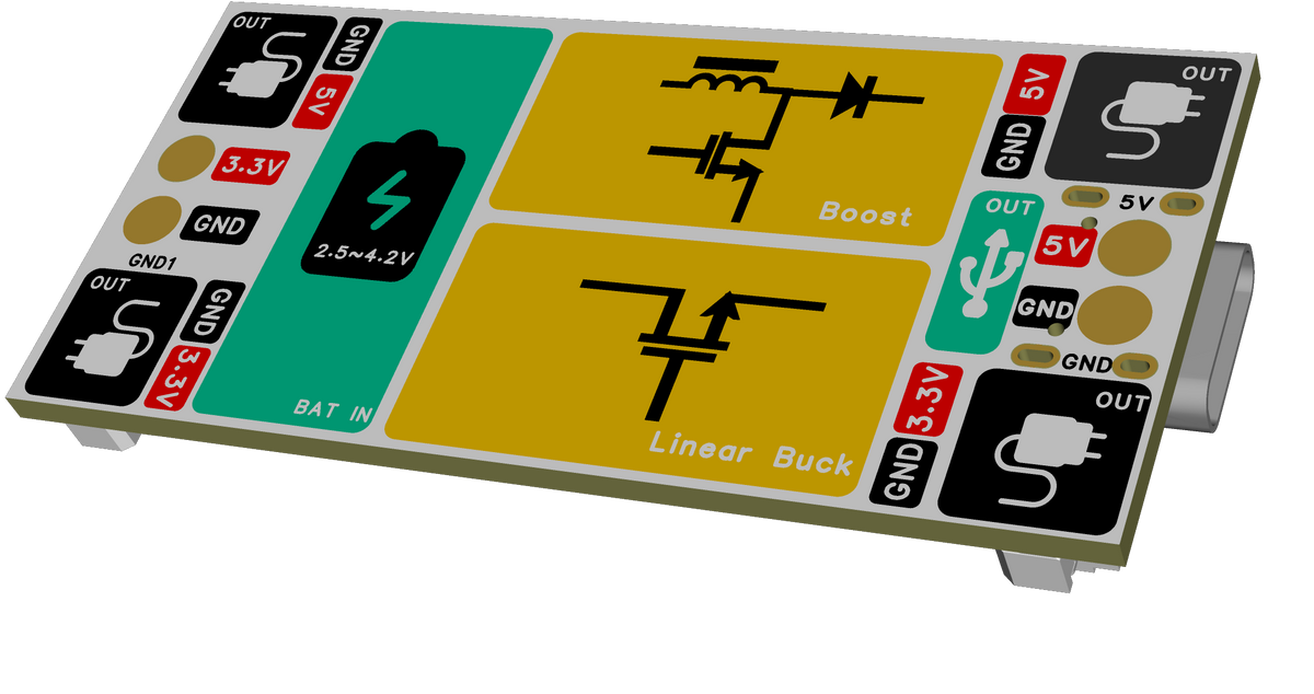 NM-Solar 4.2V/3A Solar Energy-Storage & UPS Power Board for Low-Power IoT