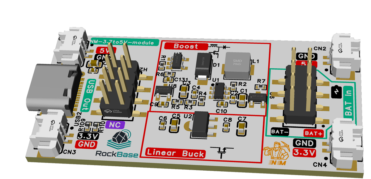 NM-Solar 4.2V/3A Solar Energy-Storage & UPS Power Board for Low-Power IoT