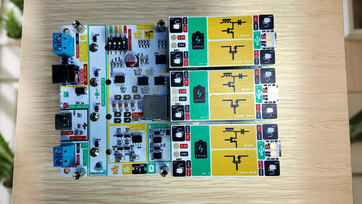 NM-Solar 4.2V/3A Solar Energy-Storage & UPS Power Board for Low-Power IoT