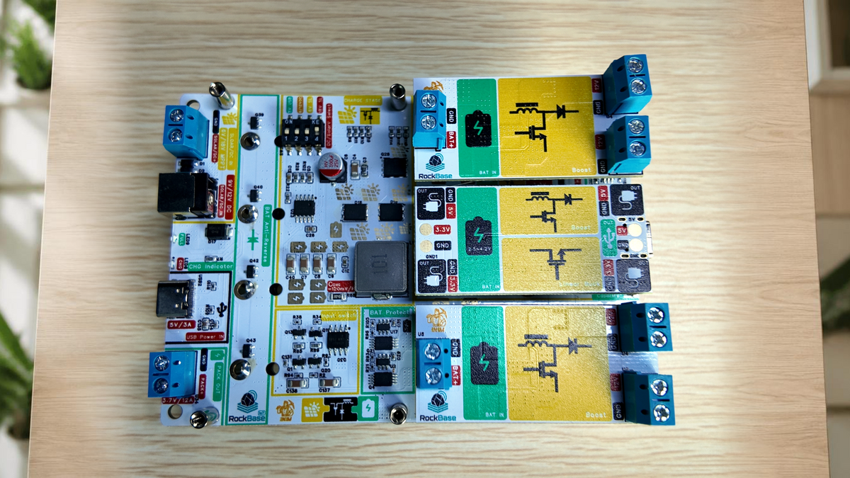NM-Solar 4.2V/3A Solar Energy-Storage & UPS Power Board for Low-Power IoT